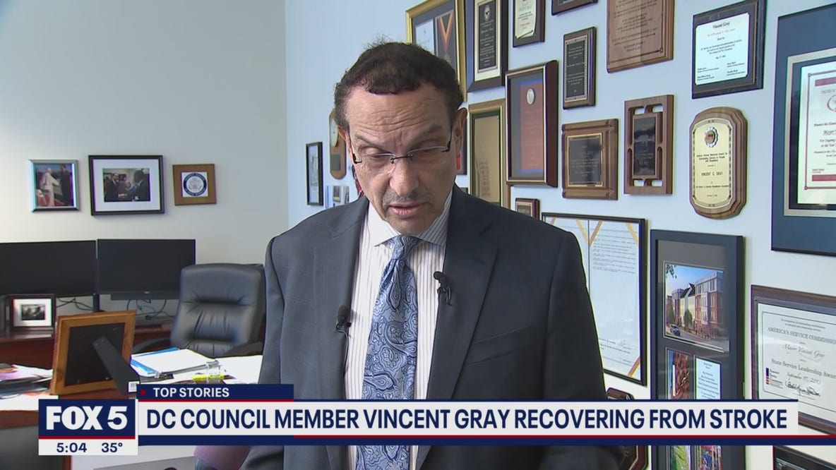 DC councilmember Vincent Gray recovering from mild stroke in hospital